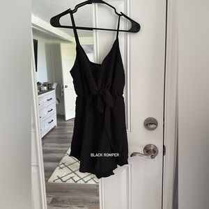 Large Black romper